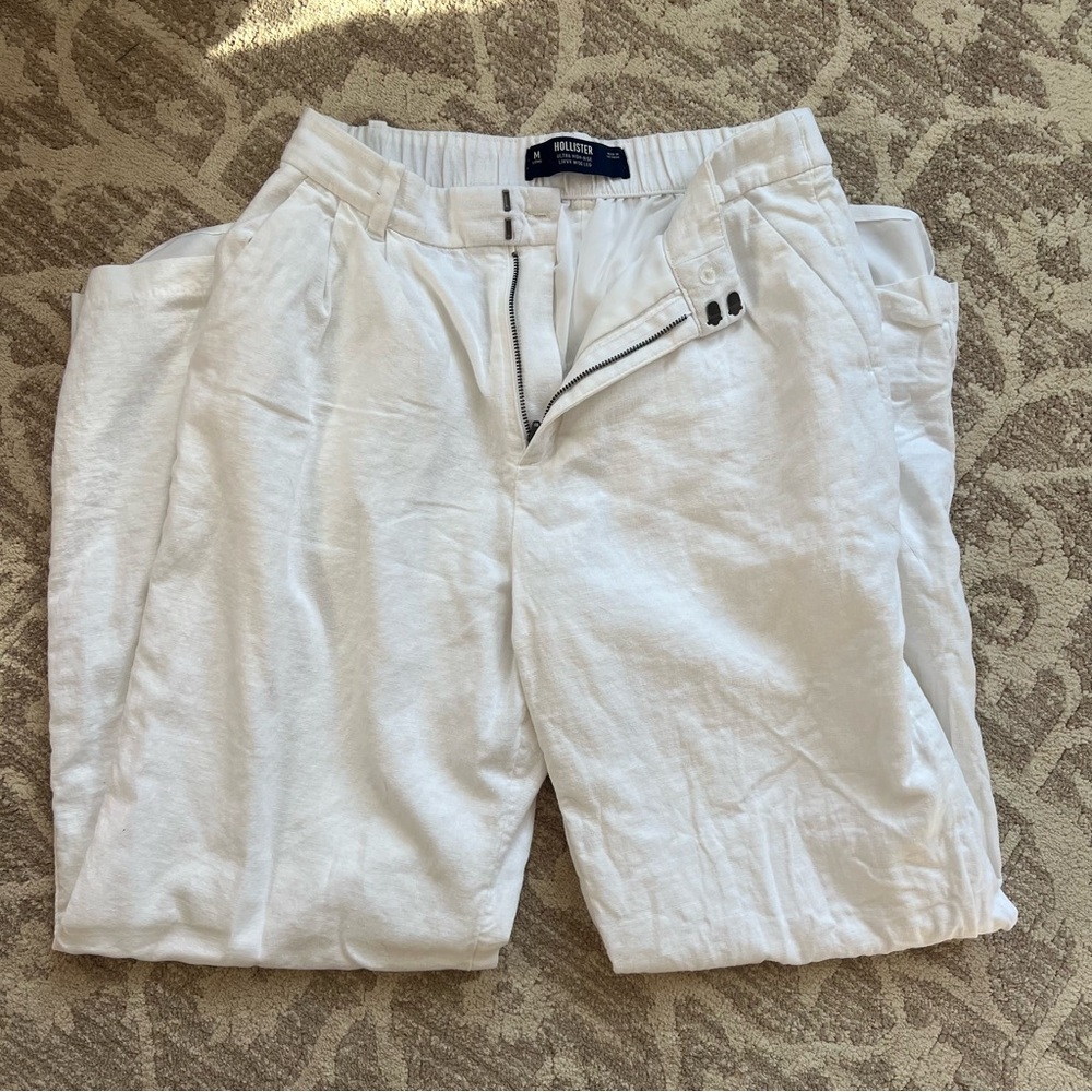 Hollister tailored linen pants